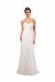 Soft Chiffon Chapel Train Sweetheart Sheath Wedding Gowns Stockport