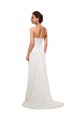 Soft Chiffon Chapel Train Sweetheart Sheath Wedding Gowns Stockport