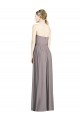 Soft Chiffon Long Sweetheart Dusty Rose A-Line Bridesmaid Dress Stockport
