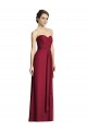 Soft Chiffon Long Sweetheart Burgundy A-Line Formal Dress / Bridesmaid Dress Stockport