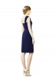 Soft Chiffon Knee Length Sweetheart Sheath Bridesmaid Dress Stockport