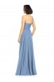 Soft Chiffon Long One Shoulder Dusty Blue A-Line Formal Dress / Bridesmaid Dress Stockport