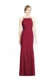 Soft Chiffon Long Spaghetti Straps Mermaid Bridal Party Dress Stockport