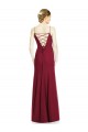 Soft Chiffon Long Spaghetti Straps Mermaid Bridal Party Dress Stockport