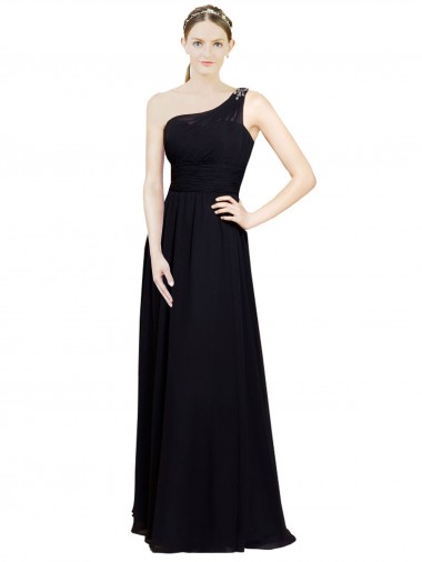 Chiffon Long One Shoulder A-Line Bridesmaid Dresses Stockport