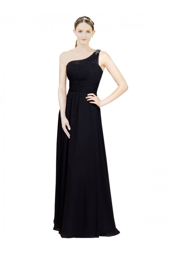 Chiffon Long One Shoulder A-Line Bridesmaid Dresses Stockport