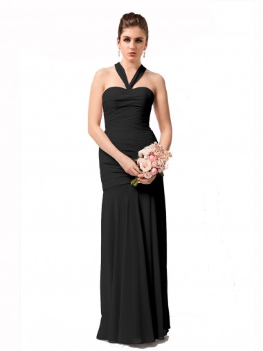 Chiffon Long Halter Neck Mermaid Bridesmaid Dress / Evening Dress Stockport