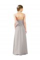 Soft Chiffon Long Sweetheart Oyster Silver A-Line Bridesmaid Dress Stockport