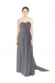 Luxe Chiffon Open Back Long Sweetheart A-Line Bridesmaid Dress / Evening Dress Stockport