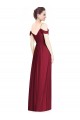 Soft Chiffon Long Off the Shoulder A-Line Bridesmaid Dresses Stockport