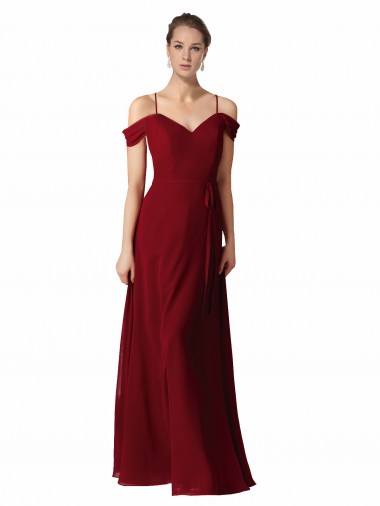 Chiffon Long Sweetheart A-Line Bridesmaid Dress / Evening Dress Stockport