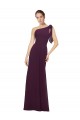 Soft Chiffon Long One Shoulder A-Line Bridesmaid Dresses Stockport