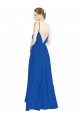 Luxe Chiffon Open Back Long Spaghetti Straps A-Line Bridesmaid Dress Stockport