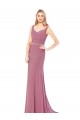 Soft Chiffon Low Back Long Sweetheart Sheath Prom Dress / Bridesmaid Dress Stockport