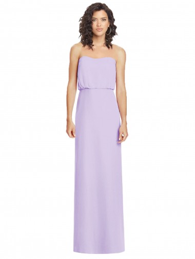 Soft Chiffon Low Back Long Sweetheart A-Line Formal Dress / Bridesmaid Dress Stockport