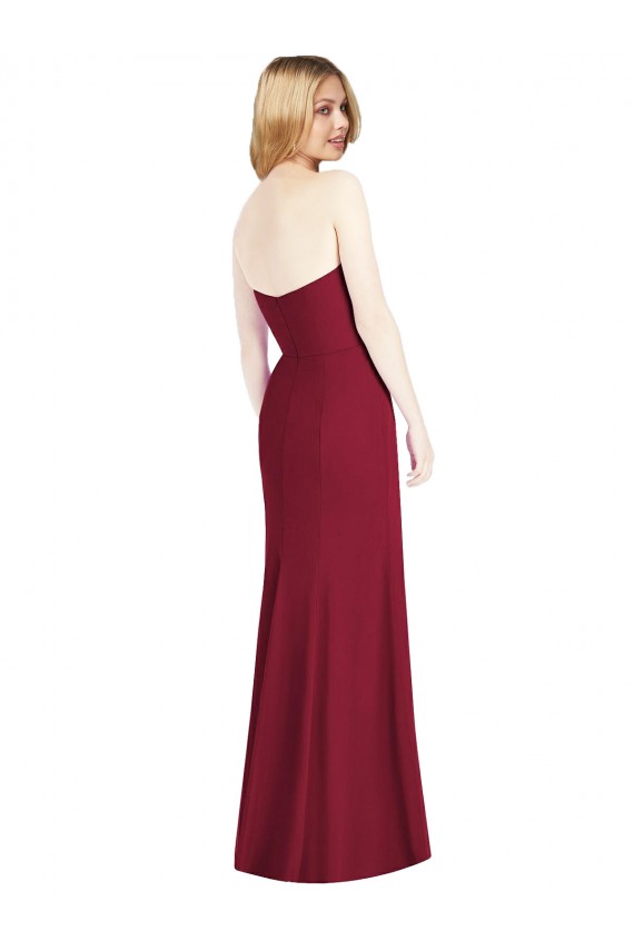 Soft Chiffon Long Sweetheart Desert Rose Trumpet Bridesmaid Dress Stockport