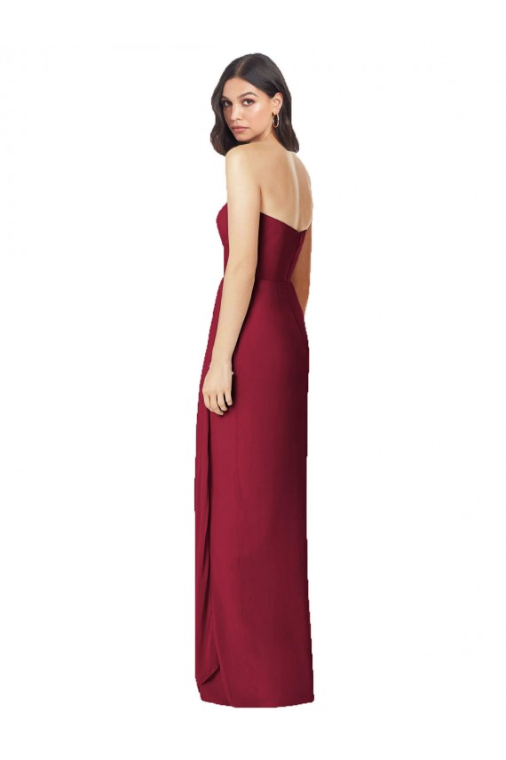 Soft Chiffon Long Sweetheart Olive Green Trumpet Bridesmaid Dress Stockport