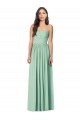 Soft Chiffon Long Sweetheart Mint Green Trumpet Bridesmaid Dress Stockport