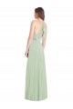 Soft Chiffon Long Spaghetti Straps Trumpet Semi Formal Evening Dress / Bridesmaid Dress Stockport