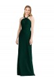 Soft Chiffon Long Halter Neck Ever Green Trumpet Bridesmaid Dress Stockport