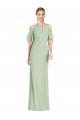 Soft Chiffon Long Halter Neck Mermaid Semi Formal Evening Dress / Bridesmaid Dress Stockport