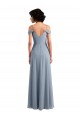 Chiffon Long Off the Shoulder A-Line Formal Dress / Bridesmaid Dress Stockport