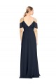 Lxue Chiffon V-Back Long Off the Shoulder A-Line Bridesmaid Dress Stockport