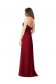 Chiffon Open Back Long Floor Length Sweetheart A-Line Bridesmaid Dress Stockport