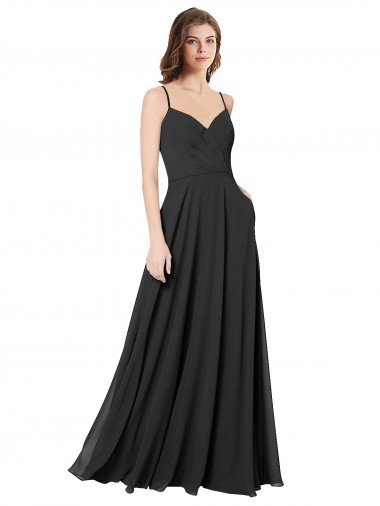 Chiffon Open Back Long Sweetheart A-Line Formal Dress / Bridesmaid Dress Stockport