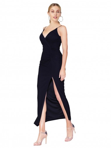 Soft Chiffon V-Back Knee Length V-Neck Mermaid Formal Evening Gown / Prom Dress / Bridesmaid Dress Stockport