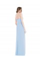 Soft Chiffon Long Sweetheart Light Sky Blue A-Line Formal Dress / Bridesmaid Dress Stockport