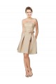 Satin & Lace Knee Length Sweetheart A-Line Bridesmaid Dress Stockport