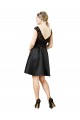 Satin & Lace V-Back Knee Length Illusion Neck A-Line Bridesmaid Dress Stockport