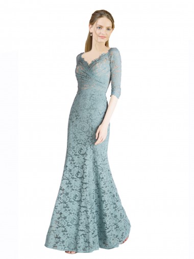 Lace Long Sweetheart A-Line Prom Dress / Bridesmaid Dress Stockport