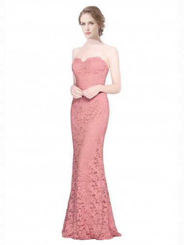 Lace Long Sweetheart Mermaid Formal Dress / Bridesmaid Dress Stockport