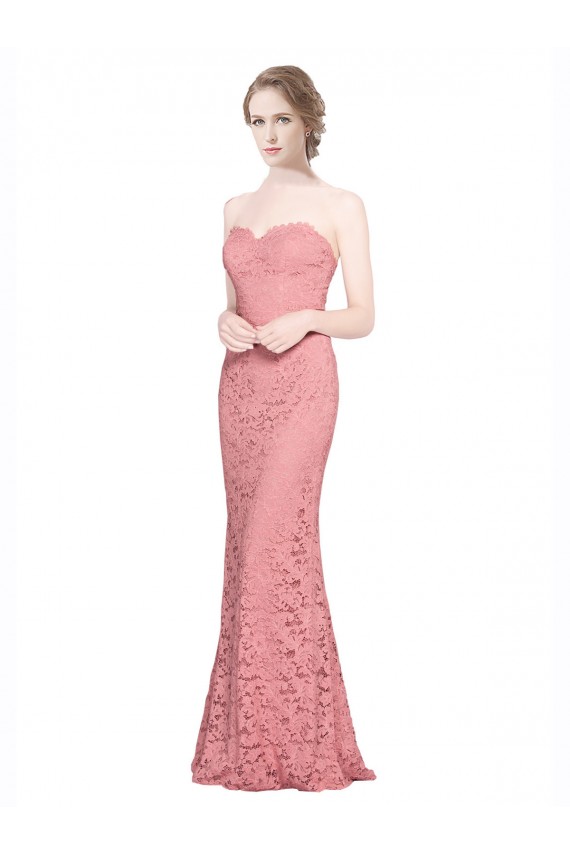 Lace Long Sweetheart Mermaid Formal Dress / Bridesmaid Dress Stockport