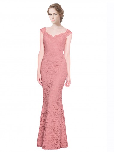 Lace Long Sweetheart Mermaid Prom Dress / Bridesmaid Dress Stockport