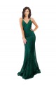 Lace Open Back Long V-Neck Mermaid Black Tie Evening Gown / Prom Dress / Bridesmaid Dress Stockport