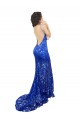Lace Open Back Long High Neck Mermaid Semi Formal Evening Dress / Prom Dress / Bridesmaid Dress Stockport