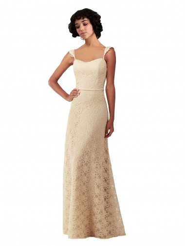 Lace Long Sweetheart A-Line Bridesmaid Dress Stockport