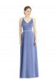 Satin Long Spaghetti Straps A-Line Bridesmaid Dress Stockport