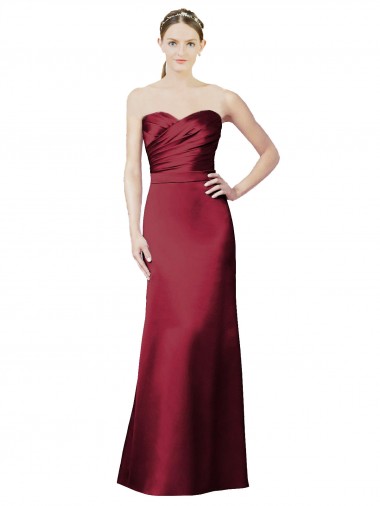 Satin Long Sweetheart Mermaid Bridesmaid Dress / Evening Dress Stockport