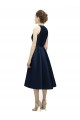 Satin Tea Length Halter Neck A-Line High Low Bridesmaid Dress Stockport