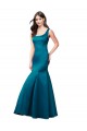 Satin Long Bateau Neck Mermaid Prom Dress / Bridesmaid Dress Stockport
