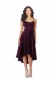 Satin Criss Cross Back Short Sweetheart A-Line High Low Prom Dress / Bridesmaid Dress Stockport