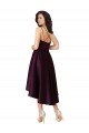 Satin Criss Cross Back Short Sweetheart A-Line High Low Prom Dress / Bridesmaid Dress Stockport