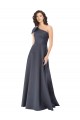 Satin Long One Shoulder A-Line Formal Evening Gown / Prom Dress / Bridesmaid Dress Stockport