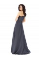 Satin Long One Shoulder A-Line Formal Evening Gown / Prom Dress / Bridesmaid Dress Stockport