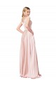 Satin Long Off the Shoulder A-Line Formal Evening Gown / Prom Dress / Bridesmaid Dress Stockport
