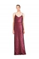 Sequin Long Halter Neck A-Line Formal Evening Gown / Prom Dress / Bridesmaid Dress Stockport